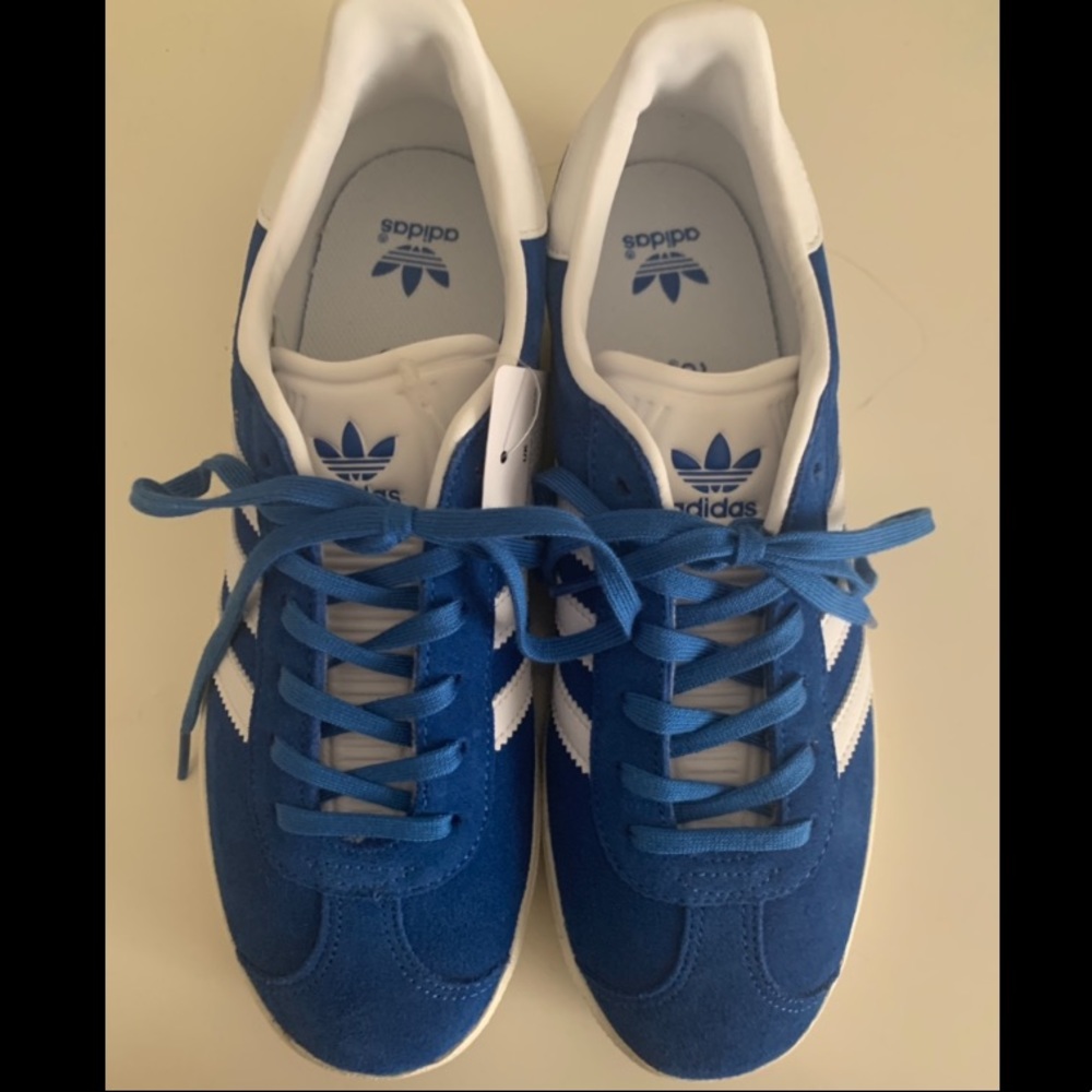 Blue Adidas sneakers